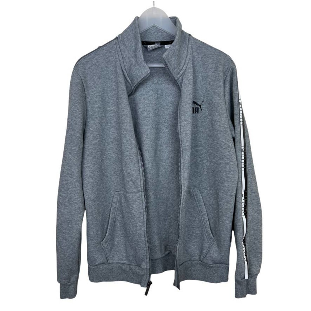 PUMA Full Zip Fleece Track Jacket Grey Size Small - Picture 14 of 14